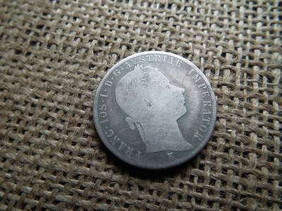 Ferenc József , ezüst 1 florin 1858 E , Gyulafehérvár , ritka ! 