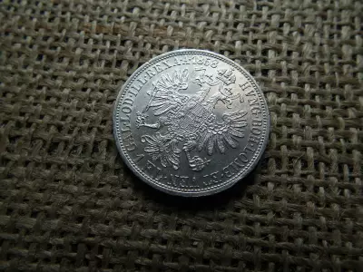 Ferenc József , ezüst 1 florin 1858 A , Bécs 