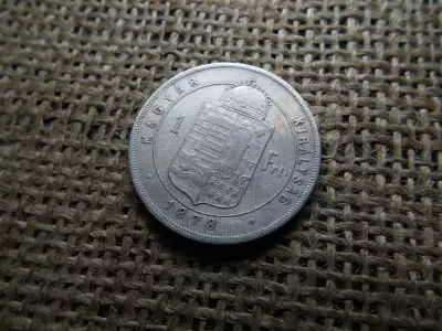 Ferenc József , ezüst 1 forint 1878 KB 