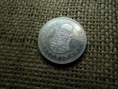 Ferenc József , ezüst 1 forint 1886 KB 