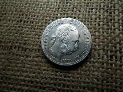 Ferenc József , ezüst 1 forint 1886 KB 