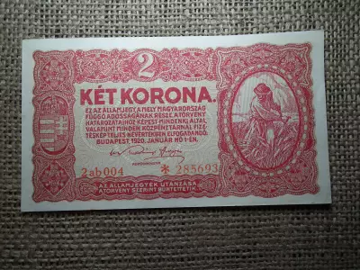 2 korona 1920 , csillagos 