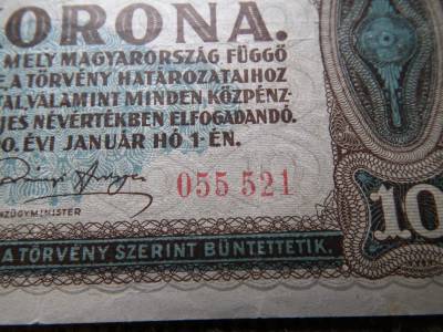 2 korona 1920  , sorszám között nincs pont ! Ritka ! 