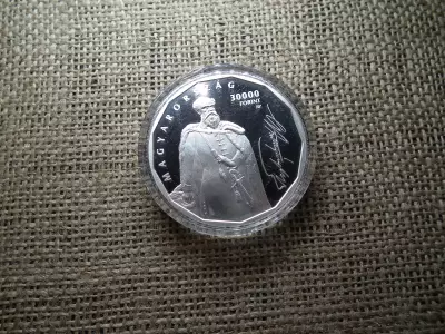 Ezüst 30000 forint 2024 PP , BATTHYÁNY LAJOS , bontatlan kapszula 