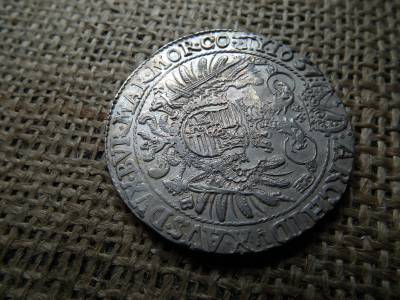 III. Ferdinánd ezüst 1 tallér 1657 KB , Körmöcbánya , tökéletes perem , nem volt füles , sem foglalatban ! Extra állapot 