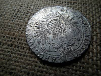 III. Ferdinánd ezüst 1 tallér 1657 KB , Körmöcbánya , tökéletes perem , nem volt füles , sem foglalatban ! Extra állapot 
