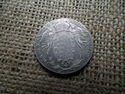 II. József , ezüst 1/2  tallér 1788 A , Bécs 