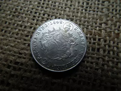 V. Ferdinánd ezüst 20 krajcár 1848 B , Körmöcbánya 