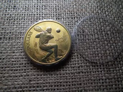 Ausztrália emlék 5 dollár 2000 , Sydney olimpia ! Tenisz , dollars 