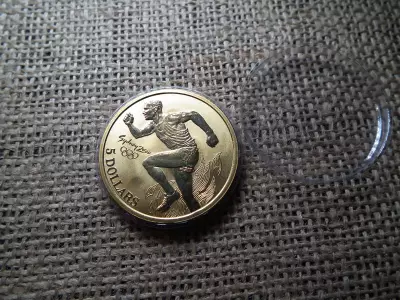 Ausztrália emlék 5 dollár 2000 , Sydney olimpia ! Atlétika , dollars 