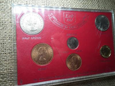 Anglia tokos forgalmi sor 1967 , Penny és pence , shilling , crown ! UNC 