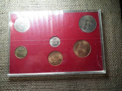 Anglia tokos forgalmi sor 1967 , Penny és pence , shilling , crown ! UNC 
