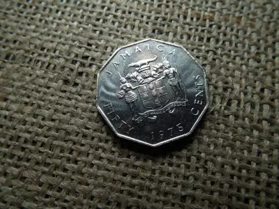 Jamaica 50 cent 1975 , cents , verdefényes  