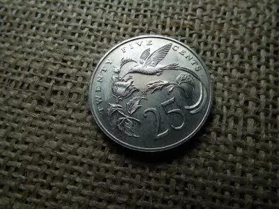 Jamaica 25 cent 1976 , cents , verdefényes  