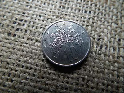 Jamaica 10 cent 1975 , cents , verdefényes  