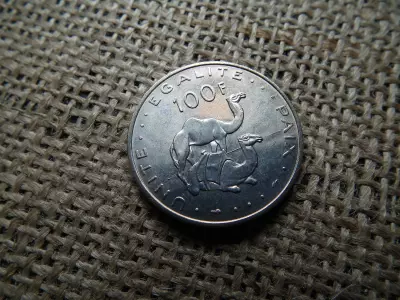 Dzsibuti 100 frank 1977 , francs , verdefényes  