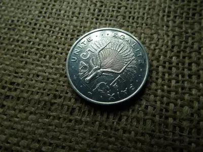 Dzsibuti 5 frank 1986 , francs , verdefényes  