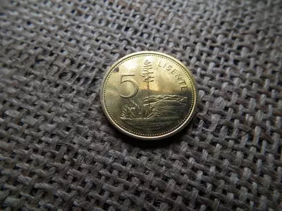 Lesotho 5 Lisente 1979 , verdefényes 
