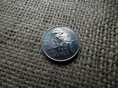 Zambia 10 Ngwee 1982 , verdefényes ,  Második Köztársaság