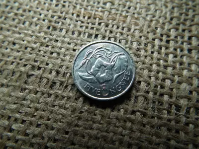 Zambia 5 Ngwee 1982 , verdefényes ,  Második Köztársaság