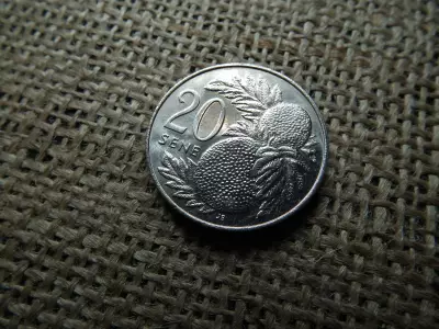 Szamoa 20 sene 1974 , verdefényes ,  Tanumafili II