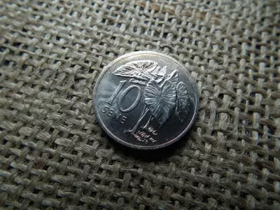 Szamoa 10 sene 1974 , verdefényes ,  Tanumafili II