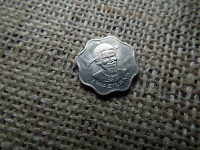 Szváziföld 10 cents 1975 , cent , verdefényes  - Sobhuza II 