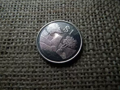 Zimbabwe 1 dollár 1980 , dollar , verdefényes 