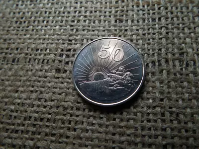 Zimbabwe 50 cent 1980 , cents , verdefényes 