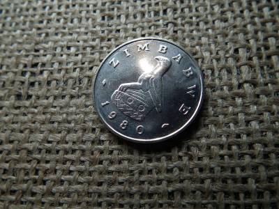 Zimbabwe 50 cent 1980 , cents , verdefényes 