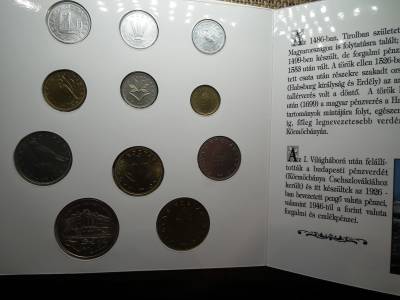 Dísztokos forgalmi sor 1993 BU , Forint és fillér , lapozós 