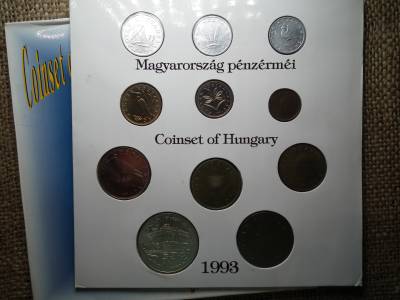 Dísztokos forgalmi sor 1993 BU , Forint és fillér , egylapos  