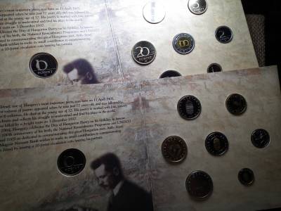 Dísztokos forgalmi sor 2005 PP , József Attila 10 forint    , Forint , ár / sor 