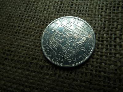 Csehszlovákia , ezüst 20 korona 1937 , Korun ,  Tomáš Masaryk