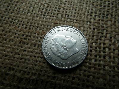 Hollandia , ezüst 1 gulden 1956