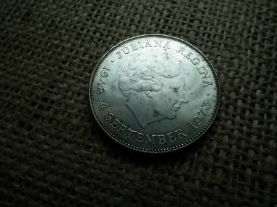 Hollandia , ezüst 10 gulden 1973