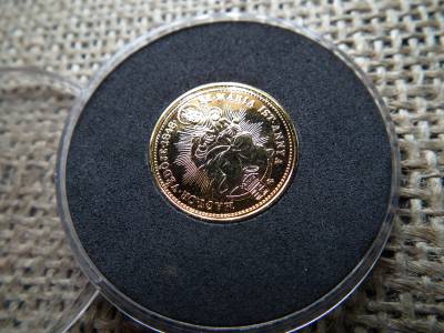 Aranyozott 1 dukát 1848 , Utánveret , másolat 