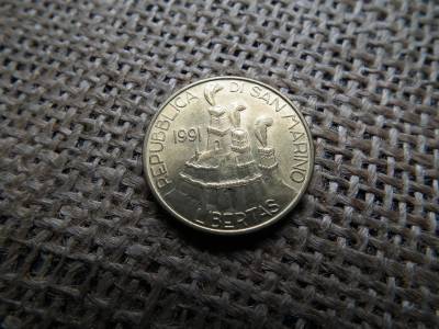 San Marino 200 lira 1991  , lire , líra , első érme