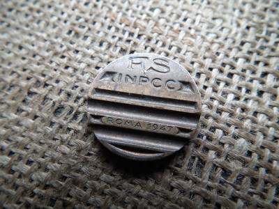 Olaszország , FS INPCC - Roma 1947 , telekommunikációs token , érem 