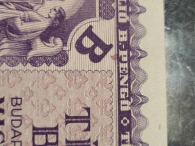 Tízmillió B.-pengő 1946 , vágáshibás , festékhibás , hajtatlan ! Extra 