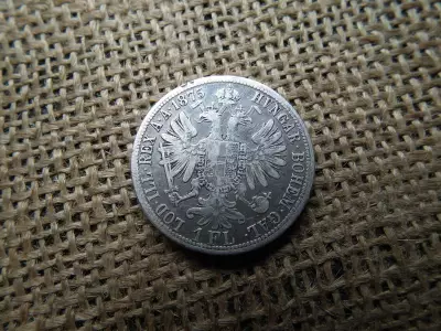 Ezüst 1 florin 1875 , ritkább évszám 