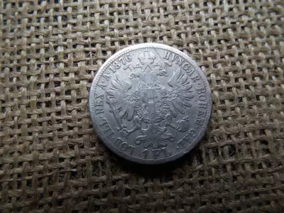 Ezüst 1 florin 1876 , ritkább évszám 