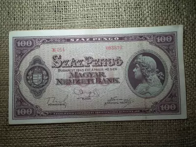 100 pengő 1945 