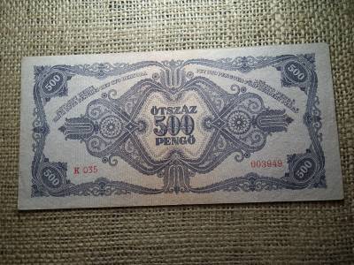 500 pengő 1945  , hibás N 