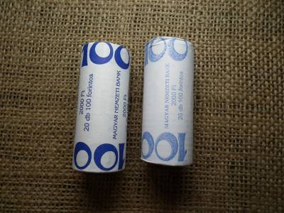 100 forint 2022 Pénzmúzeum  Verdefényes UNC rolni , ár / rolni 