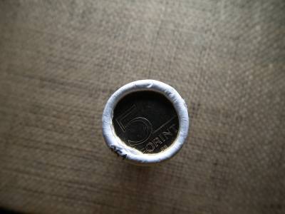 5 forint 2021 75 éves a forint emlék kiadás rolni " I " betűvel UNC