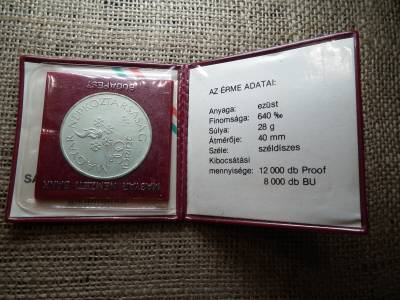 Ezüst 500 forint 1984 , Szarajevó olimpia 