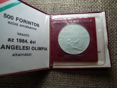 Ezüst 500 forint 1984 , Los Angeles -i Olimpia