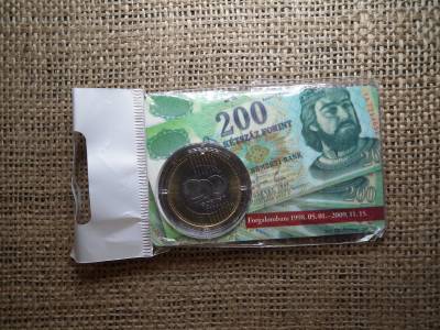200 forint 2009 - Első napi veret bontatlan díszcsomagolásban - UNC