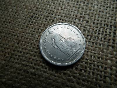 Svájc , ezüst 2 frank 1921 B , francs 